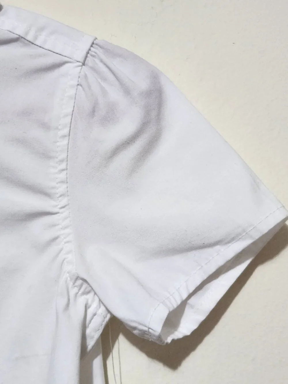 Gymboree Playproof Ruffle Poplin Button-Up Soft Girl Twee Light Academia Shirt 8